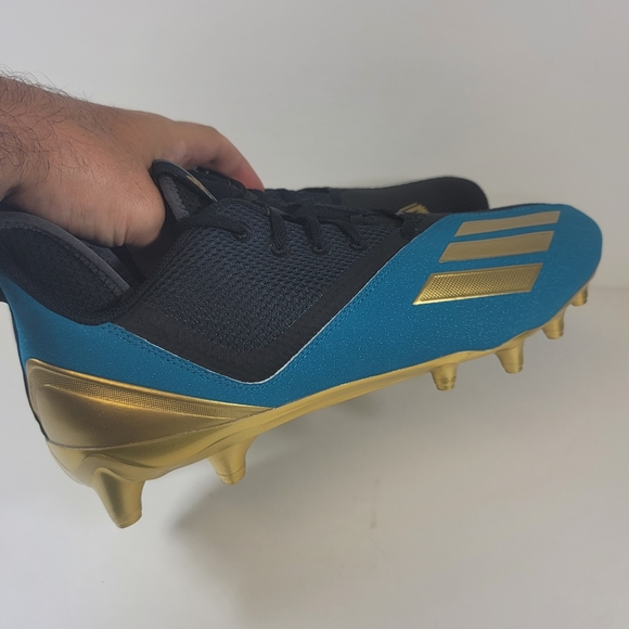Adidas Adizero Scorch 2 Jacksonville Jaguars Football Cleats GZ0401 Mens 11.5 - Picture 6 of 10